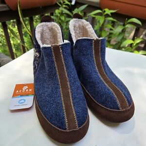 Acorn Forest Bootie Denim and Chocolate Size 9-10** Perfect Winter Boots**